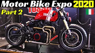 Motor Bike Expo 2020 Highlights Part 2/3 - Verona, Italy - Customs, Choppers, Cafè-Racers & More!