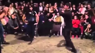 Девушка перетанцевала парней  Танцует лезгинку как парень    КУСАРЫ Азербайджан