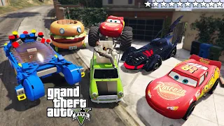 GTA 5 - Stealing CARTOONS Vehicles with Franklin! (Real Life Cars #21)