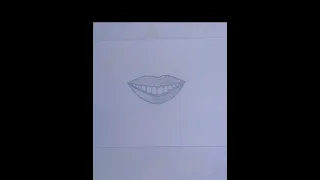 smile lips sketch for beginners/Easy way to brad smile lips.For pencil art.🥰🥰🥰