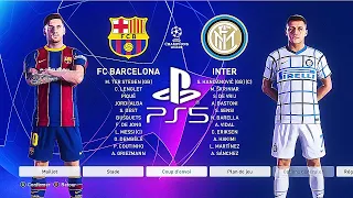 PES 2021 PS5 FC BARCELONA - INTER MILAN | MOD Ultimate Difficulty Career Mode HDR Next Gen