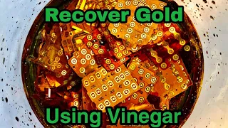 Gold Recovery Using Vinegar | Flex Keypad Gold Recovery | Vinegar Gold Recovery