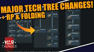 War Thunder - MAJOR changes to TECH TREES COMING! + RP & FOLDING changes too! + PREMIUM ranks!