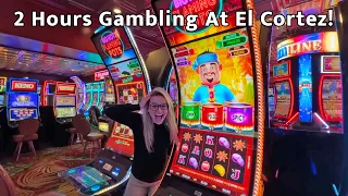 I Played Slots At El Cortez For 2 Hours! (Las Vegas Slot Machines)