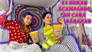 24 HORAS ACAMPANDO EN CASITA DE SÁBANAS | AnaNANA TOYS