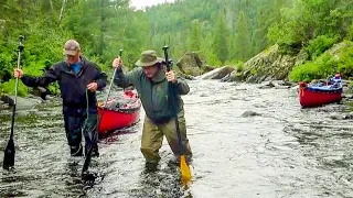 Two Brothers Alone in the Wilderness Ep 5 - The Hard Journey Out - Up River Treck - Canoe Camping