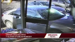 Car crashes into Peabody 7-11 store