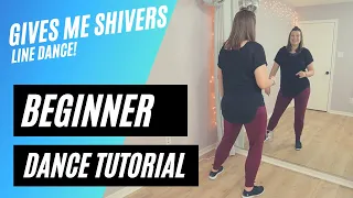 "GIVES ME SHIVERS" LINE DANCE | Ed Sheeran | BEGINNER DANCE TUTORIAL | Step-by Step & Back-view!