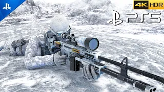 Winter Kazakhstan Sniper Mission | Ultra Realistic Graphics [4K HDR 60FPS] COD MW 2 GAMEPLAY