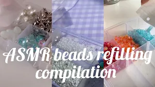 🎀💕 ASMR beads refilling compilation 💕🎀