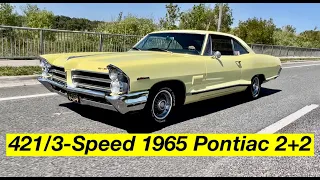 Driving a 421/3-Speed Manual '65 Pontiac 2+2