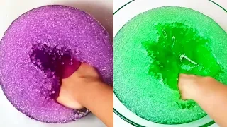 Crunchy icebergs slime - satisfying slime ASMR video compilation