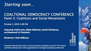 COALITIONAL DEMOCRACY CONFERENCE - Panel 3: Coalitions and Social Movements