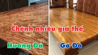 Giá Gỗ Gõ Đỏ Và Giá Gỗ Hương Đá CHÊNH LỆCH Bao Nhiêu, Nên Mua Loại Nào |Đồ gỗ Gia Vũ