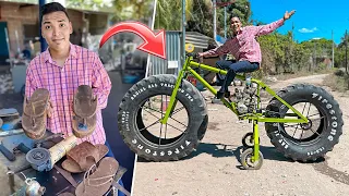 ¿COMO HACER LA BICICLETA GIGANTE Y LAS CHANCLAS DE HIERRO? Y CUANTO CUESTA