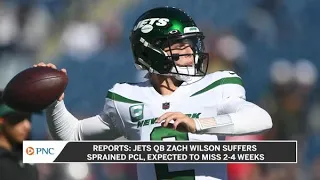 Jets QB Zach Wilson out after suffering injury in loss to Patriots