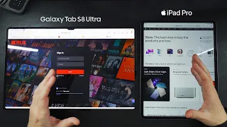 SAMSUNG GALAXY TAB S8 Ultra vs iPad Pro M1 12,9 ¿Cuál es mejor opción? Opinión sin Fanatismos