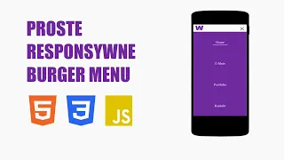 Proste, responsywne - Hamburger Menu