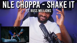 NLE Choppa - Shake It feat. @RussMillions (Official Video) [Reaction] | LeeToTheVI