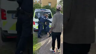 Two Finnish policemen VS One though black man