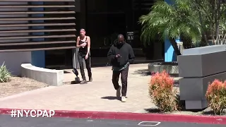 Kanye West steps out his office to run errands in Calabasas