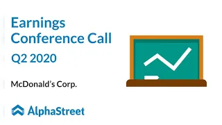 MCD Stock: McDonald's Q2 2020 Earnings Conference Call