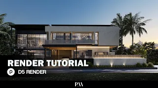 LEARN WITH ME: D5 RENDER TUTORIAL - Exterior scene 07