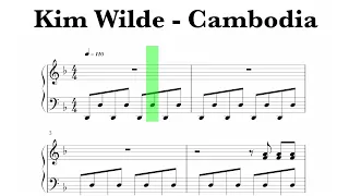 Kim Wilde - Cambodia Sheet Music