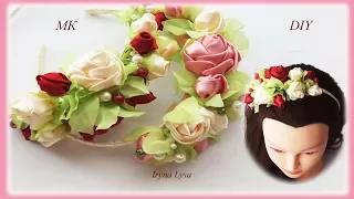 How To Make A Flower Crown, Headband with roses, Tutorial