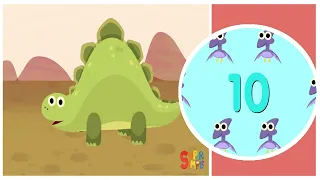 10 Little Dinosaurs | Kids Songs | Super Simple Songs|ACAPELLA