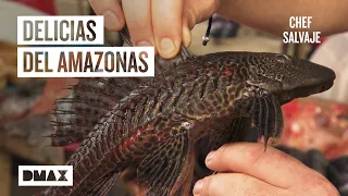 Probando comida peruana exótica en el mercado de Iquitos | Chef Salvaje