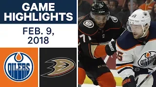 NHL Game Highlights | Oilers vs. Ducks - Feb. 9, 2018