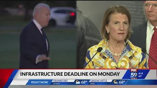 Biden, GOP senator to meet as infrastructure deadline looms