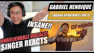 I Want to Know What Love Is - Gabriel Henrique (Cover Mariah Carey) | SINGER REACTION