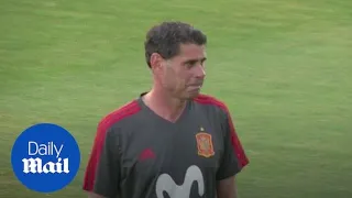 Hierro takes training after sudden sacking of Julen Lopetegui