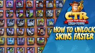 Crash Team Racing: How to Unlock Skins FAST! [PATCHED]