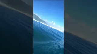 The ocean folded itself