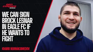 'News is coming': Khabib talks Brock Lesnar in Eagle FC, Hasbulla & Abdu Rozik fight