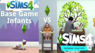 6 Differences Between Base Game and Growing Together Infants in the Sims 4