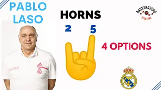 Real Madrid HORNS 25: 4 opciones de PABLO LASO en pretemporada VS Unicaja (3/9/2021)