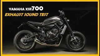 Yamaha XSR700 - 10 exhausts sound test