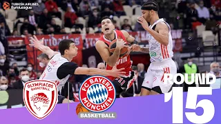 Olympiacos dominates Bayern! | Round 15, Highlights | Turkish Airlines EuroLeague