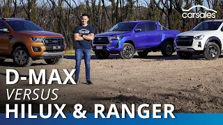 Ford Ranger v Isuzu D-MAX v Toyota HiLux 2020 Comparison Test @carsales.com.au