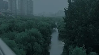 4K SEOUL WALK - Heavy rain & Amazon in Seoul.  Ambience sounds Rain Relax Sleep Cinematic