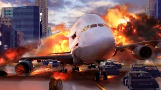 Emergency Landings In The City - Airplane Crashes & Unplanned Landings! Besiege plane crash