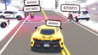 Illegal Firearm Ends In Police Chase.. Don't STOP Driving.. (Roblox)