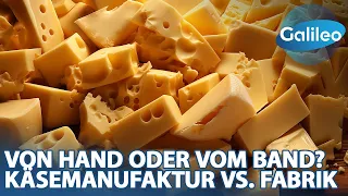 Alles für die Löcher: Emmentaler aus der Käsemanufaktur vs. aus der Fabrik