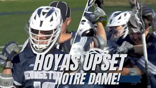 GEORGETOWN UPSETS NOTRE DAME! | Georgetown vs. Notre Dame Highlights