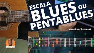 [solo no violão] Escala Blues ou Penta Blues. A escala pentatônica envenenada com a Blue Note!