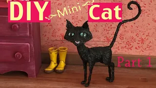 DIY Inspired by the Movie Coraline - Mini Cat Replica Toy - PART 1